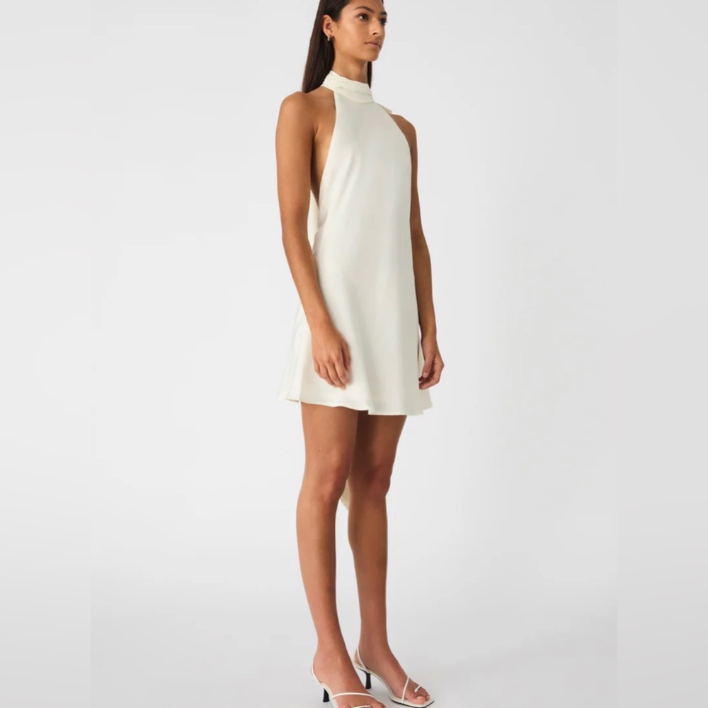 Misha white bow halter dress - Picture 2 of 4
